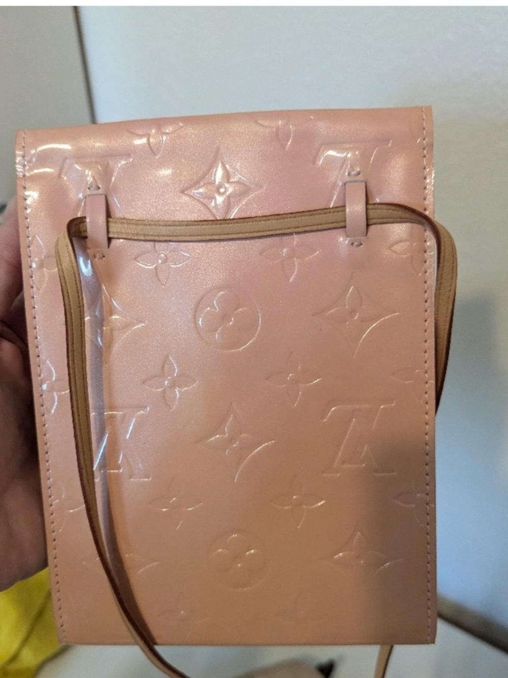 Louis Vuitton Monogram Pink Vernis slim crossbody bag EUC - Picture 6 of 14